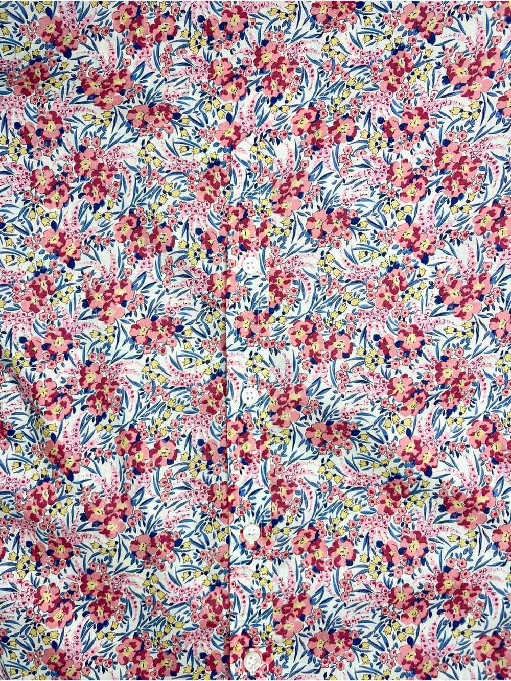 J. Crew Liberty Fabric Pink Floral Popover Blouse Cotton size 12 - Picture 7 of 7